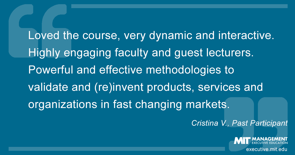 Testimonial from past course participant Cristina V.